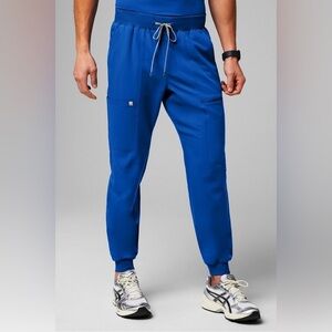 Fabletics Men's Royal Blue All-Shift Scrub Jogger Pants Size Medium